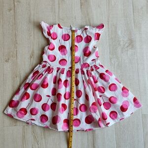 Pink Cherry Print Dress